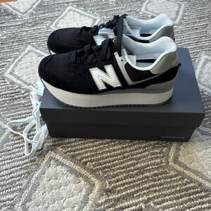 New in box New Balance 574+ black and gray sz 8 sold out ❤️❤️❤️